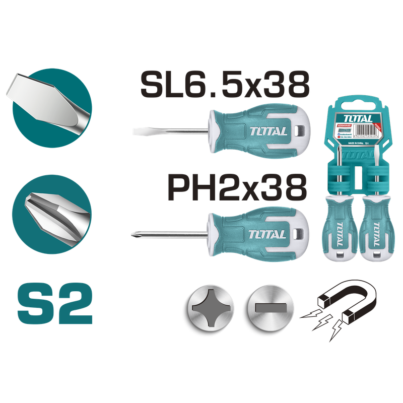 [THTS20206] 2pcs screwdriver set