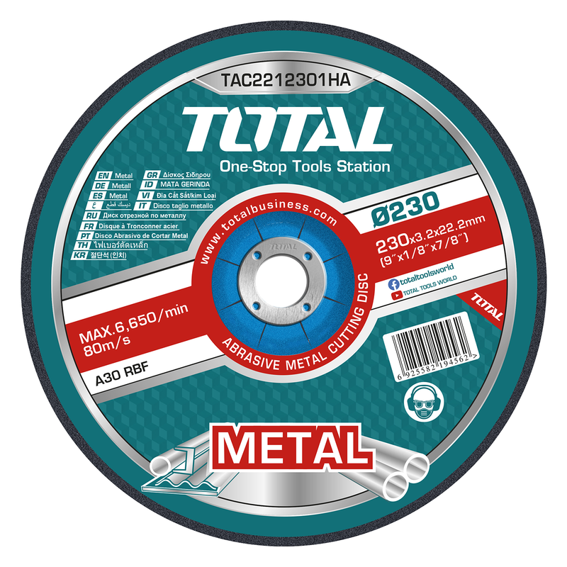 [TAC2212301HA] 9"x1/8"x7/8" 25pcs disque à tronçonner métal set