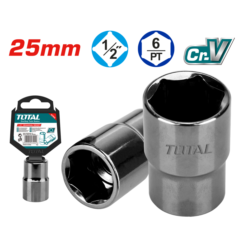1/2" 25MM Hexagonal Socket