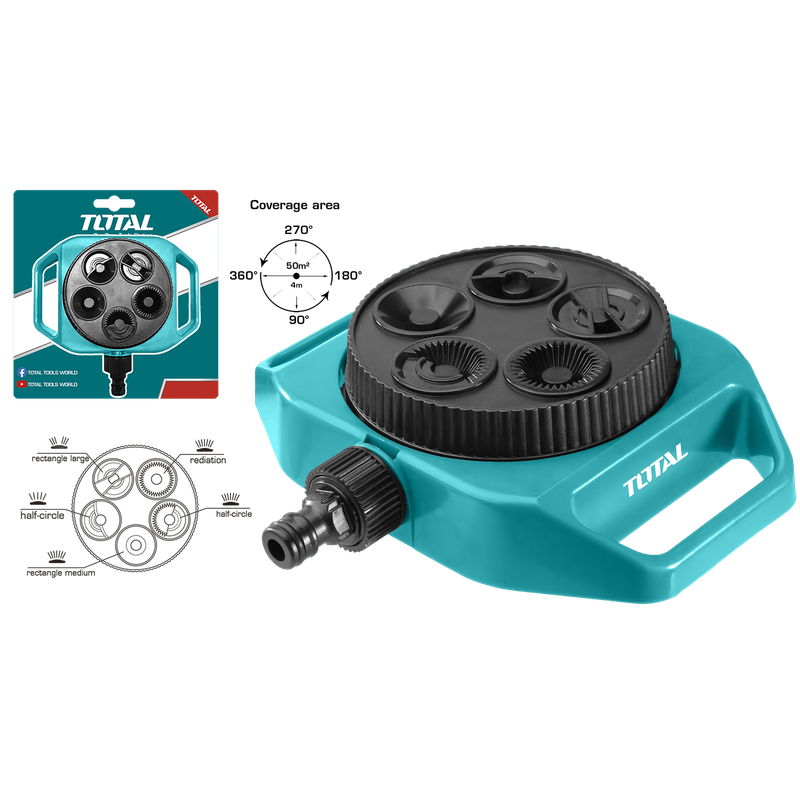 5-In-1 Plastic Turret sprinkler