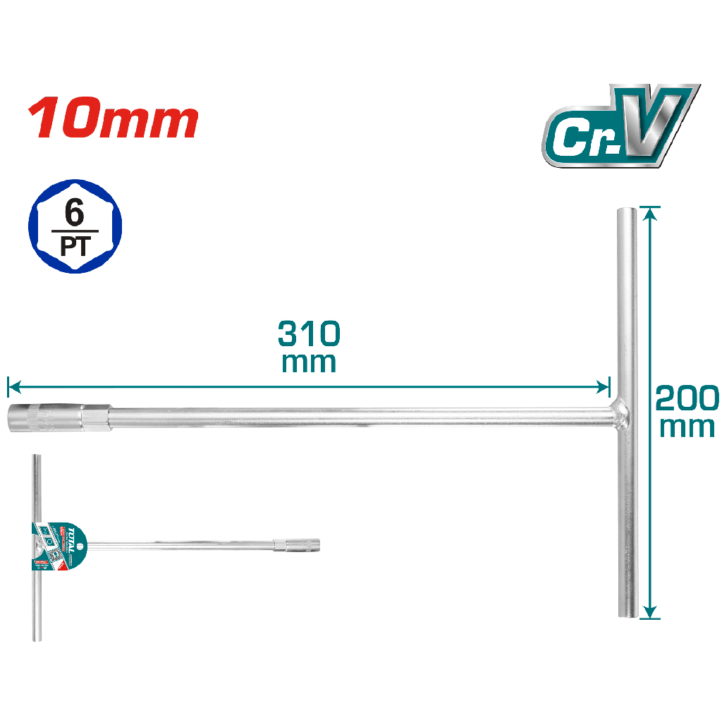 10MM T-Handle socket wrench