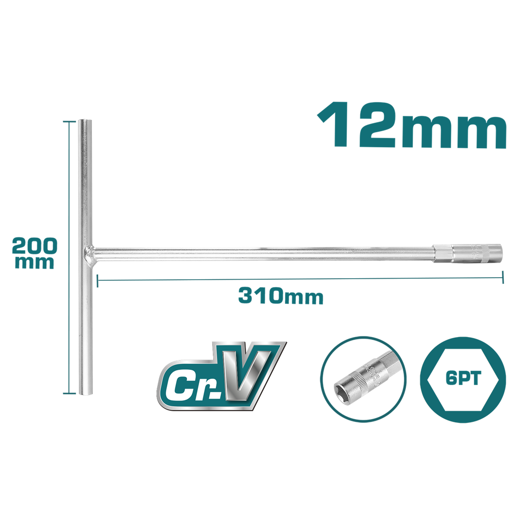 [THTSW1206] 12mm clé à douille en t