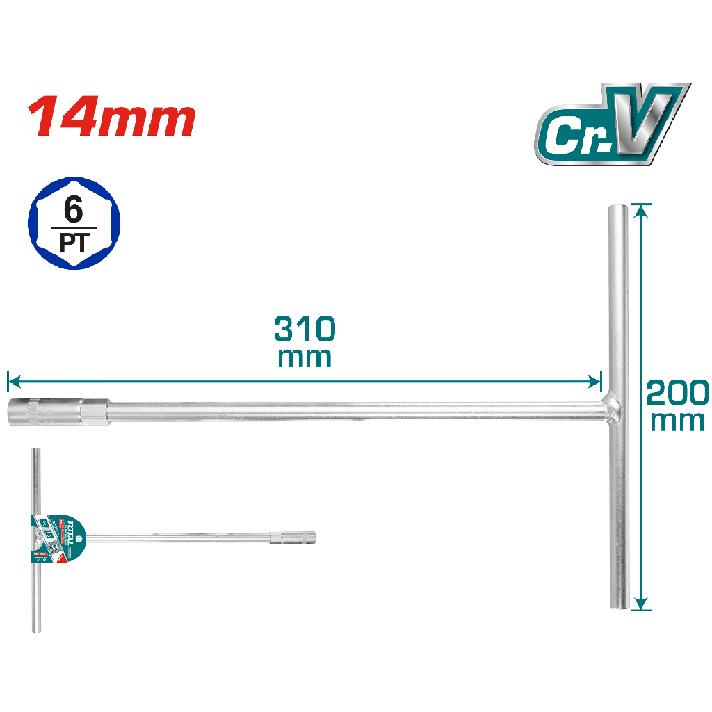 14MM T-Handle socket wrench