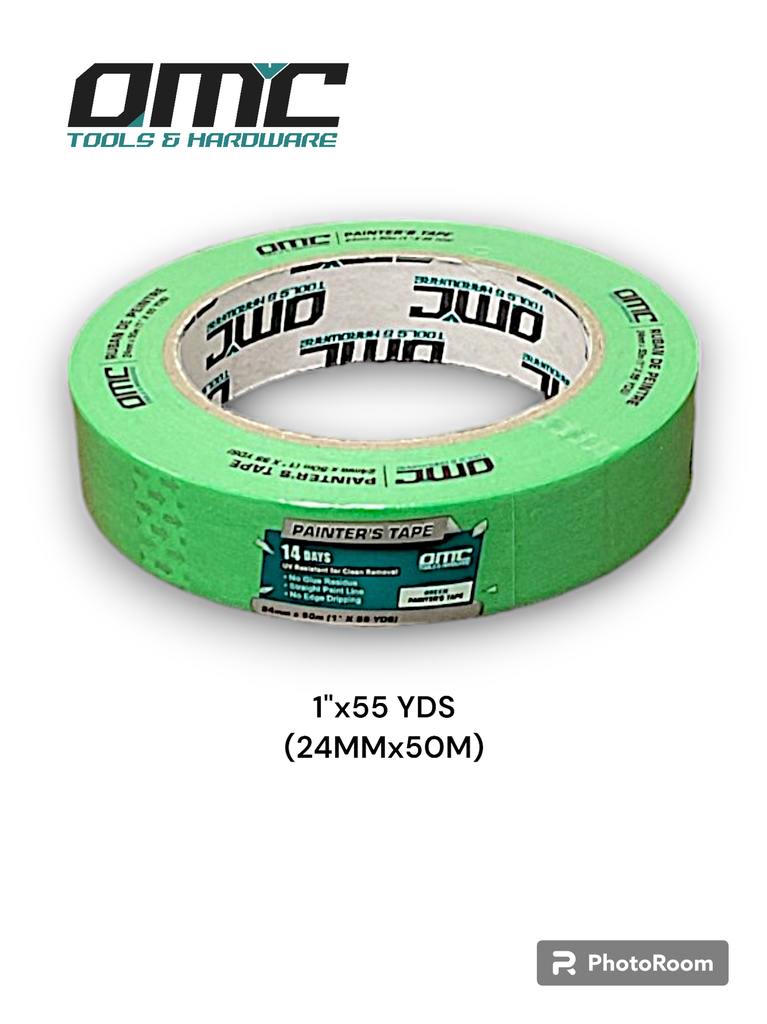 1"x55 YDS (24MMx50M) Green Painter's Tape