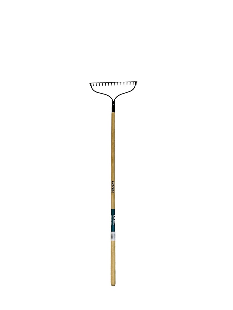 Bow Rake Wooden Handle 16T