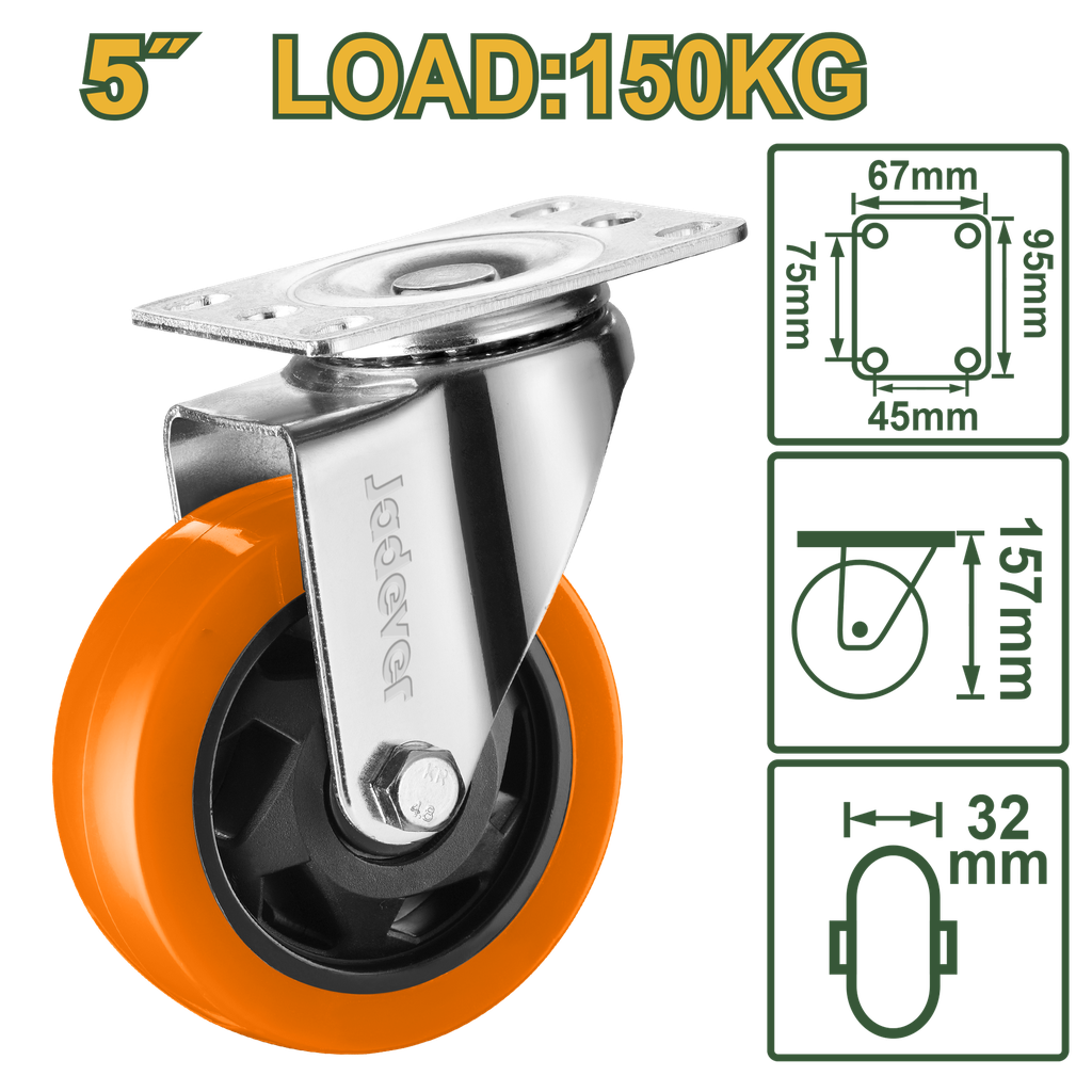 5"X330lb Swivel caster wheel