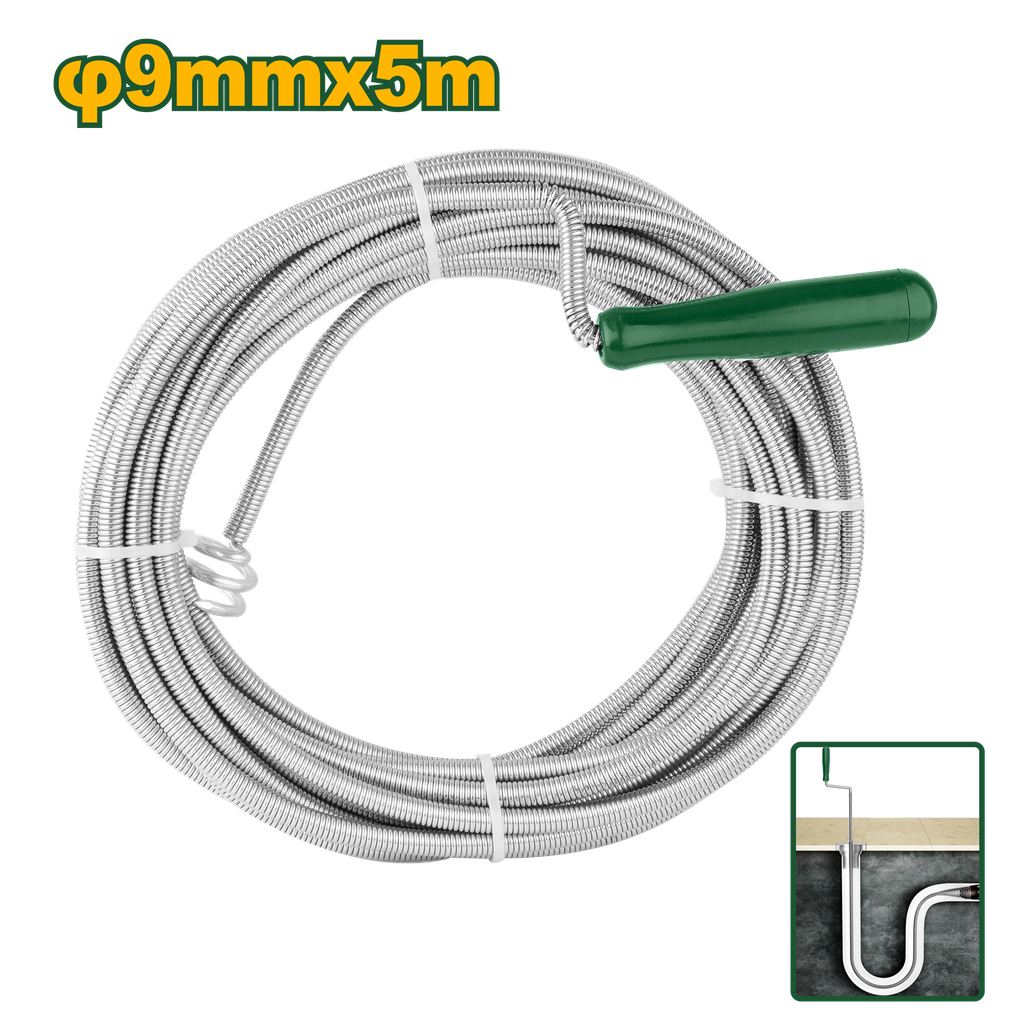 3/8"X16' Drain auger with plastic handle