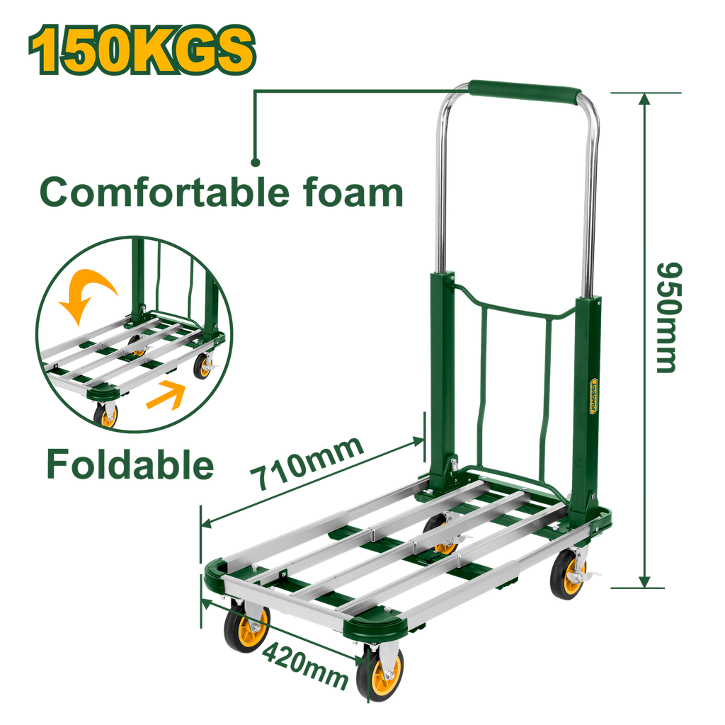 331LB(150KG) Foldable platform hand truck