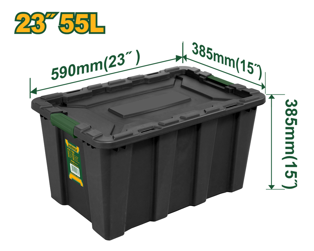 Conteneur de rangement en plastique 23"X55L