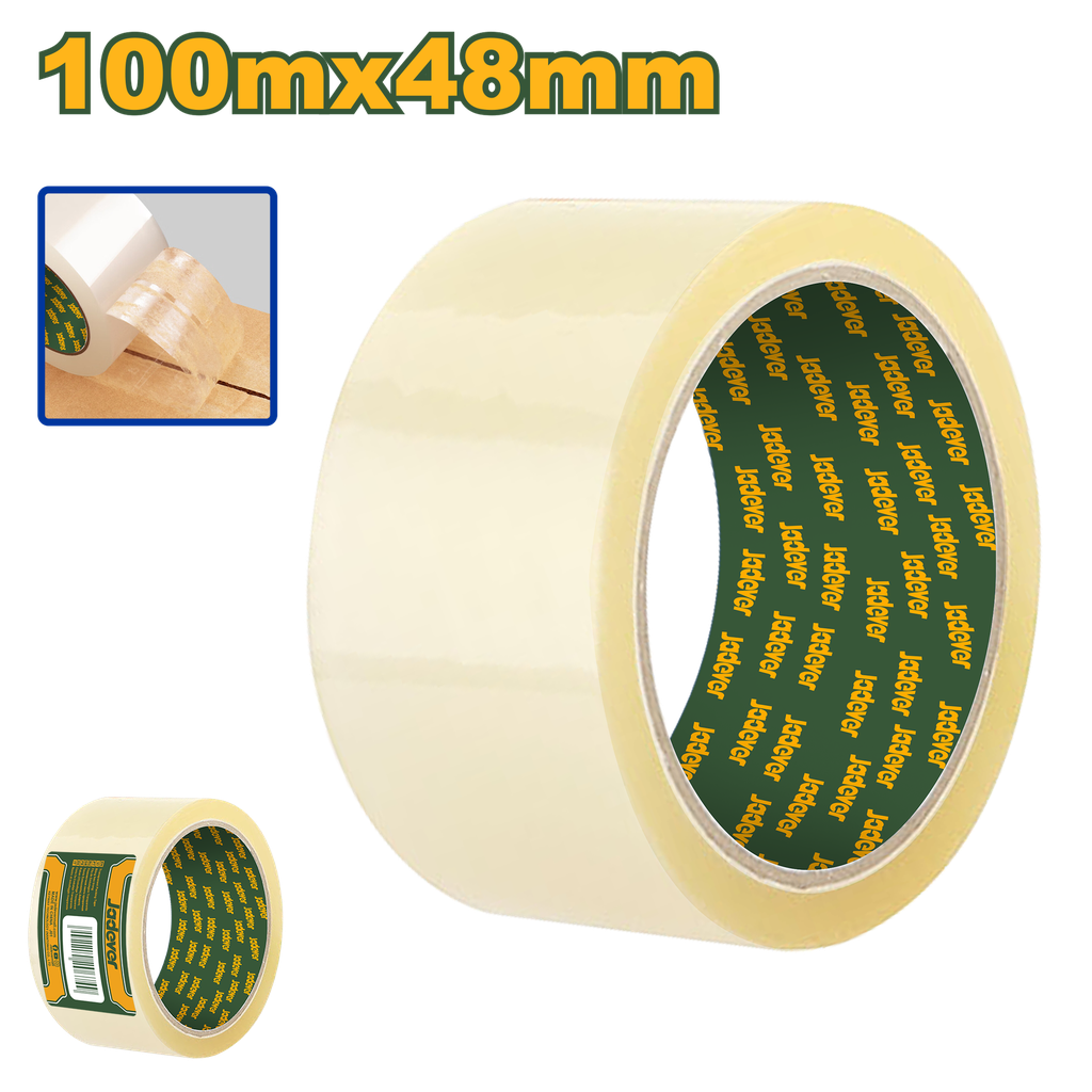 Ruban d'emballage transparent 48 mm x 100 m (109 YDS)