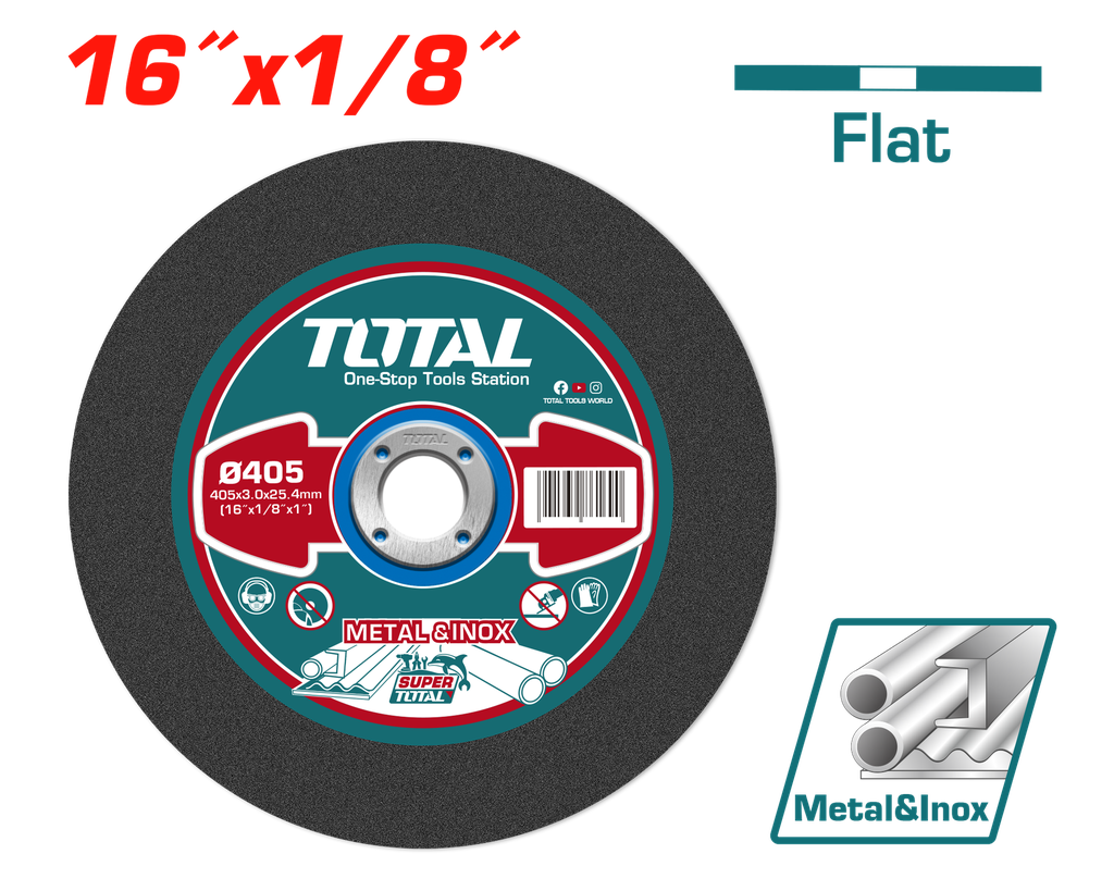 16"X1/8"X1" Abrasive metal cutting blade