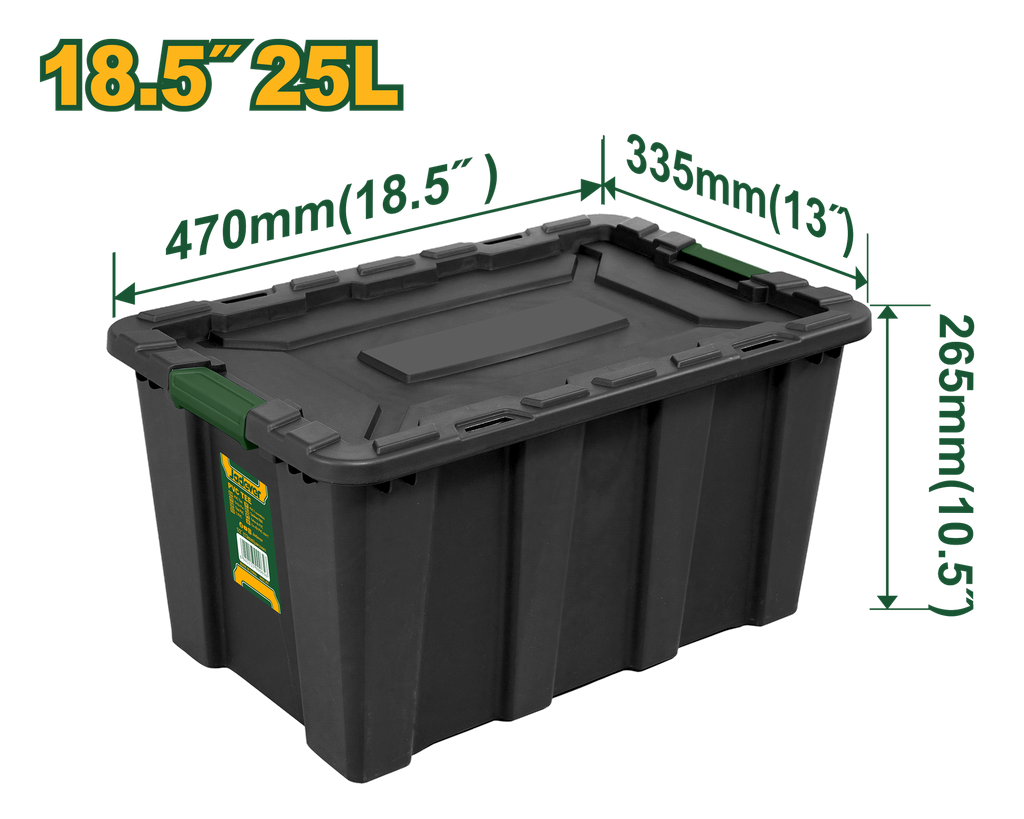 18.5"X25L Plastic Storage Container