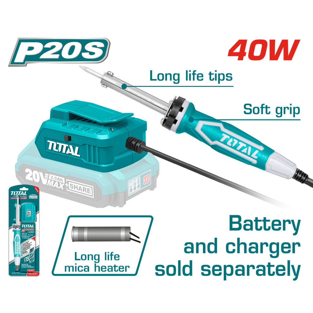 20V Cordless Soldering Iron (Tool Only)