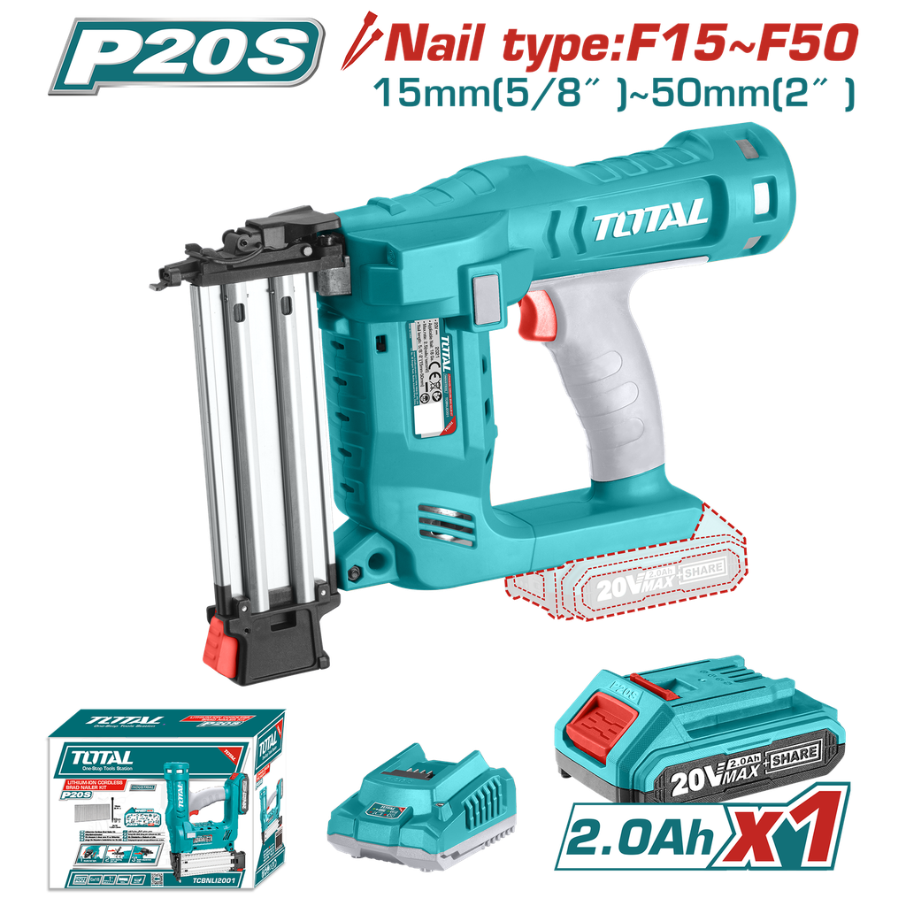 20VX2" Cordless brad nailer kit (1Battery+1Charger)