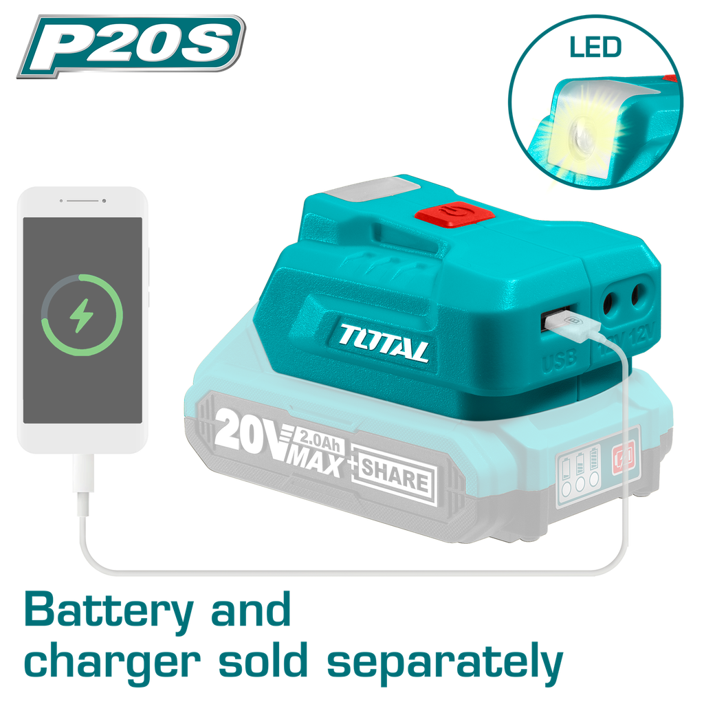 20V Cordless Usb-A charger (Tool Only)