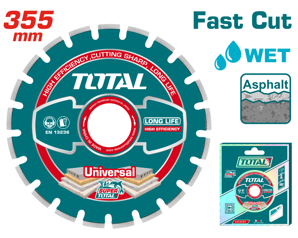 14"X1" segmented diamond disc for asphalt and concrete cutting