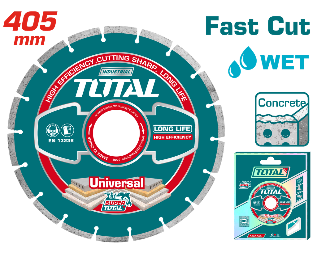 16"X1" Diamond disc for concrete cutting laser welded rim