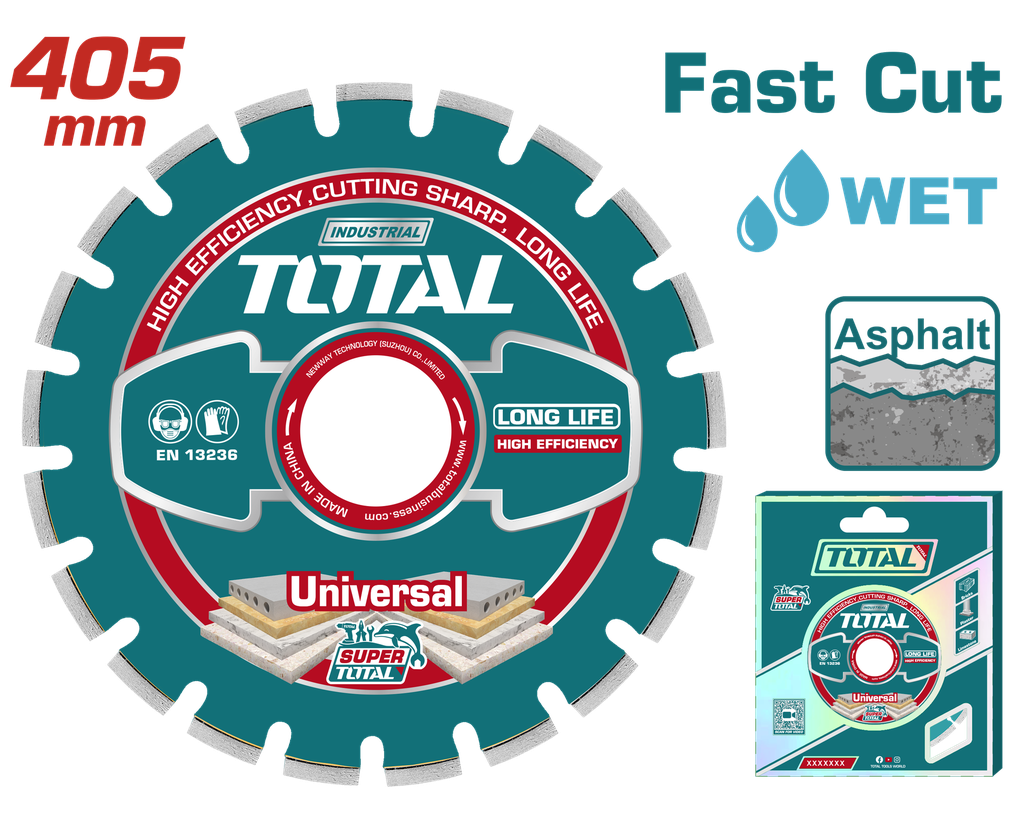 16"X1"Diamond disc for asphalt cutting Laser welded rim