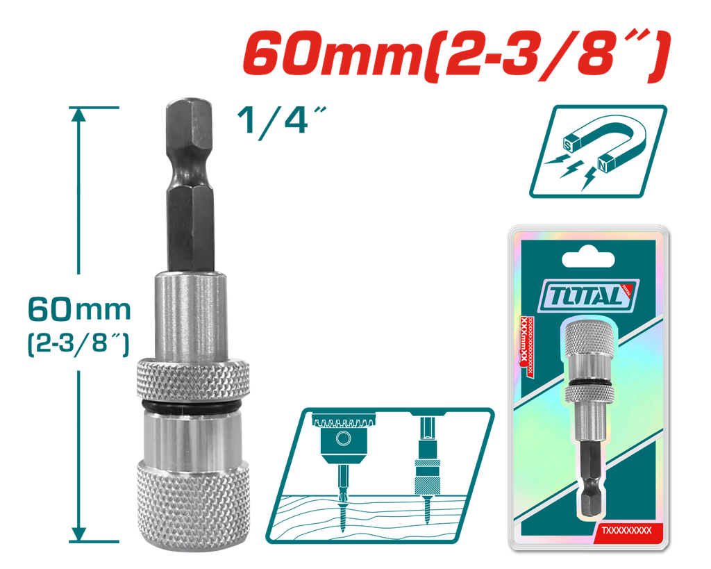 2-3/8" Limit screwdriver bit holder