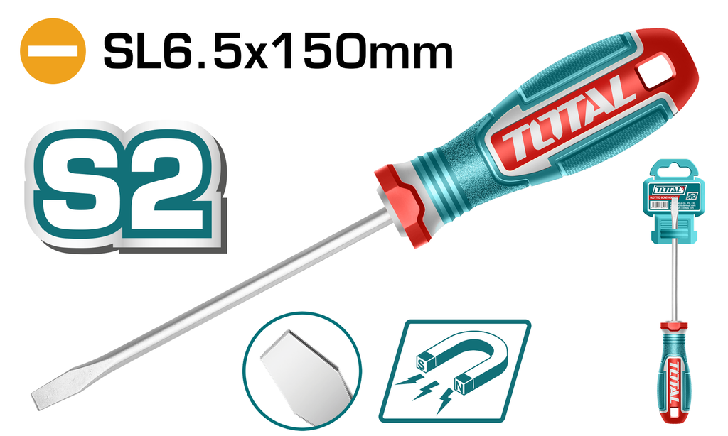 1/4"X6" Slotted screwdriver
