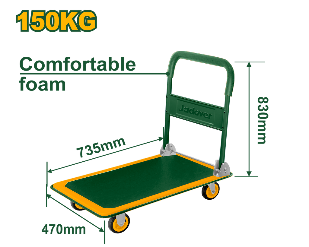330Lb(150Kg) Foldable platform hand truck