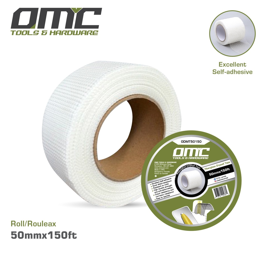 2"(50mm)x150ft Self-adhesive fiberglass drywall tape