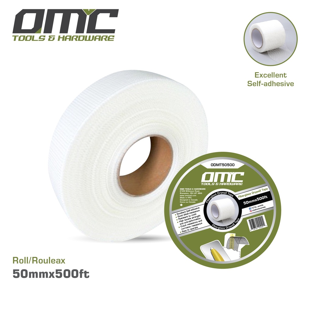 2"(50mm)x500ft Self-adhesive fiberglass drywall tape
