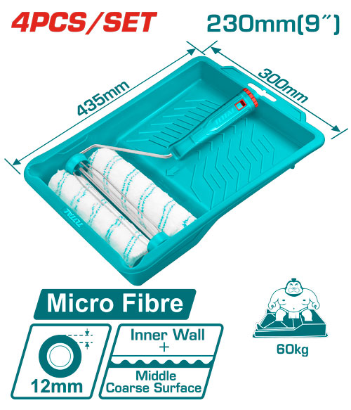 9" Cylinder brush 4 in 1 set(Inner wall)