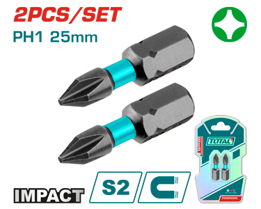 2PCS PH1X1" Impact screwdriver bits set