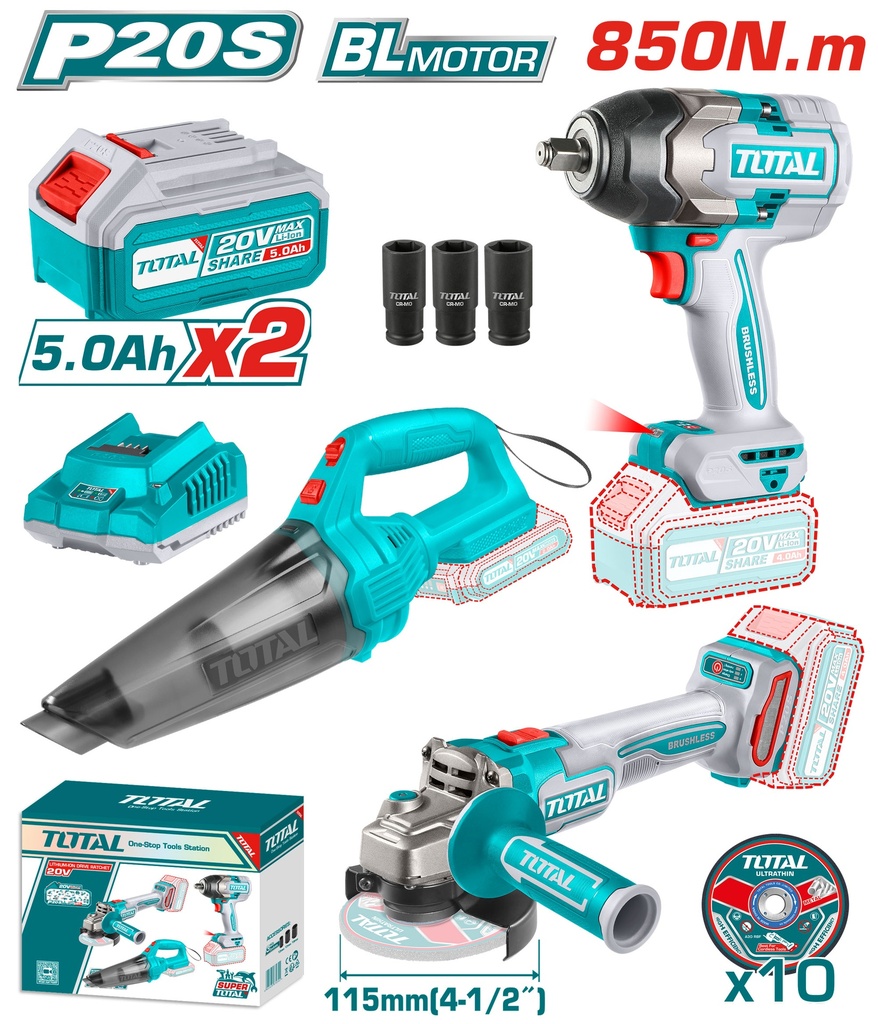 20V Cordless 3 Pcs combo kit