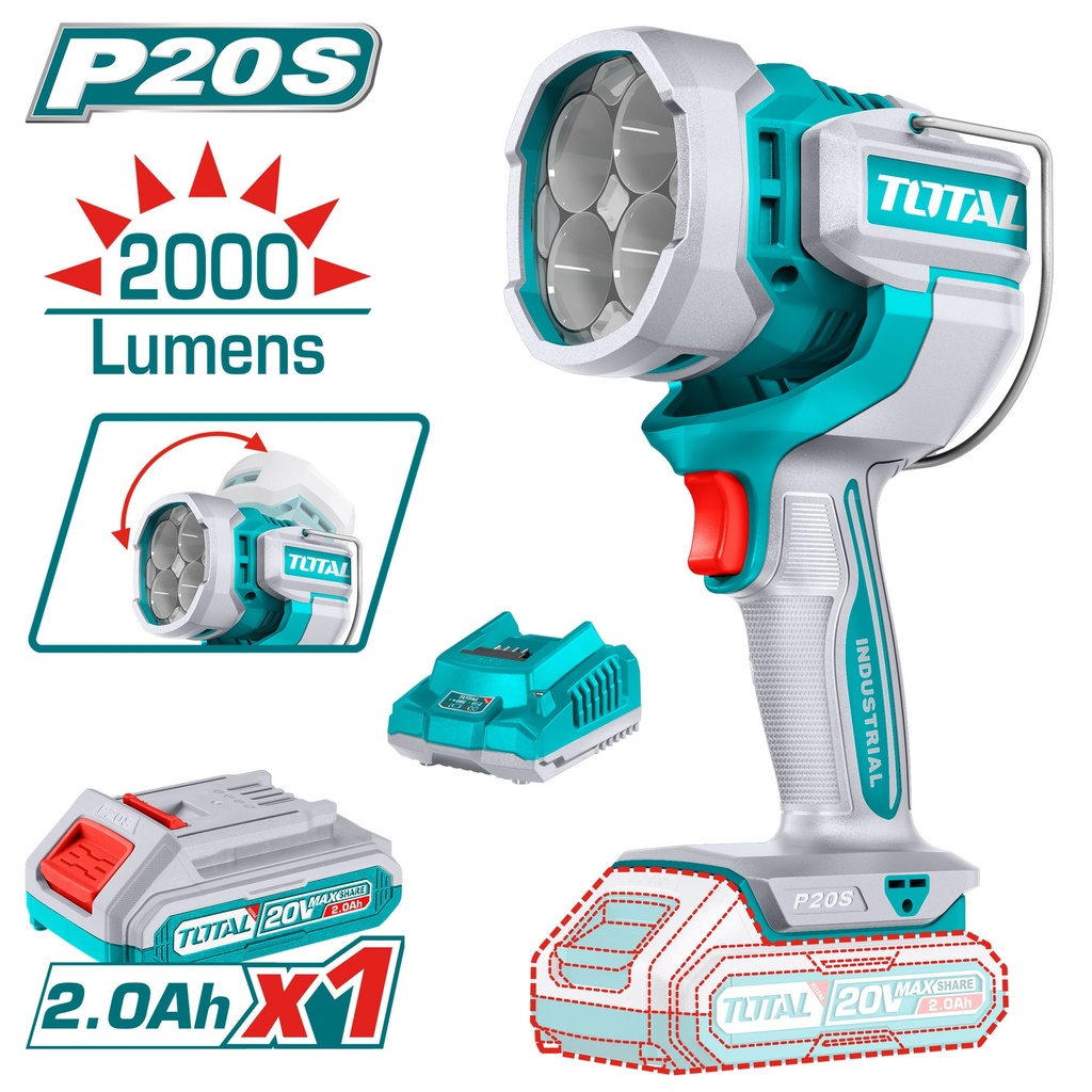 Cordless work lamp