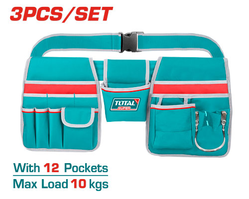 12 Pockets Tools pouch with belt