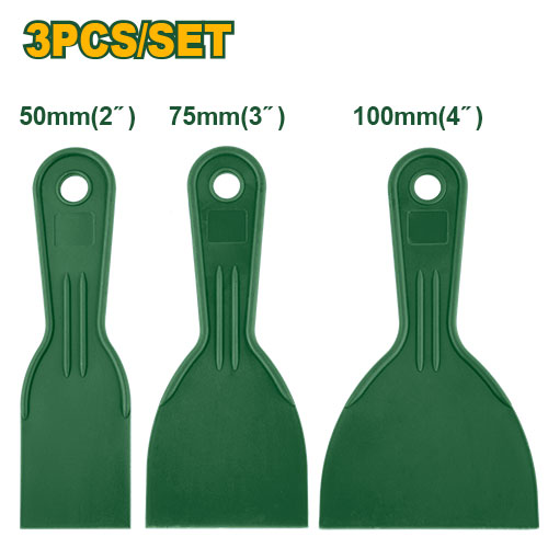 3-In-1 Plastic putty knife set