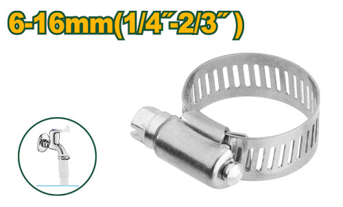 1/4 - 2/3 in. Stainless Steel Hose Clamp