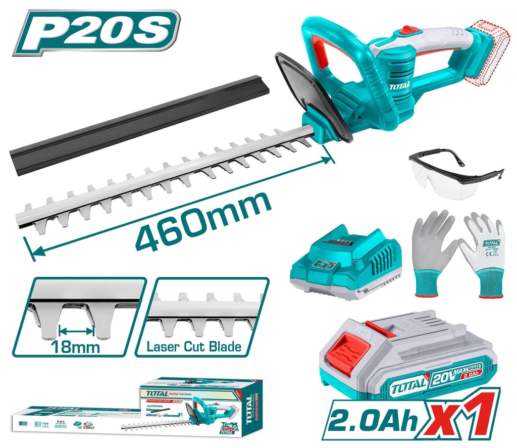 20V 18" Lithium-Ion hedge trimmer Combo 1Battery+1Charger