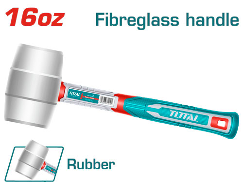 16Oz White Rubber Mallet