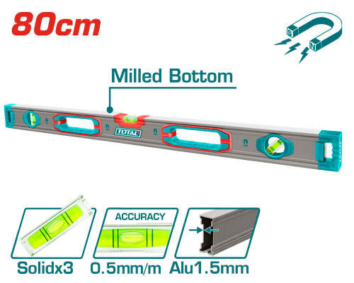 32" Spirit level with Powerful Magnets