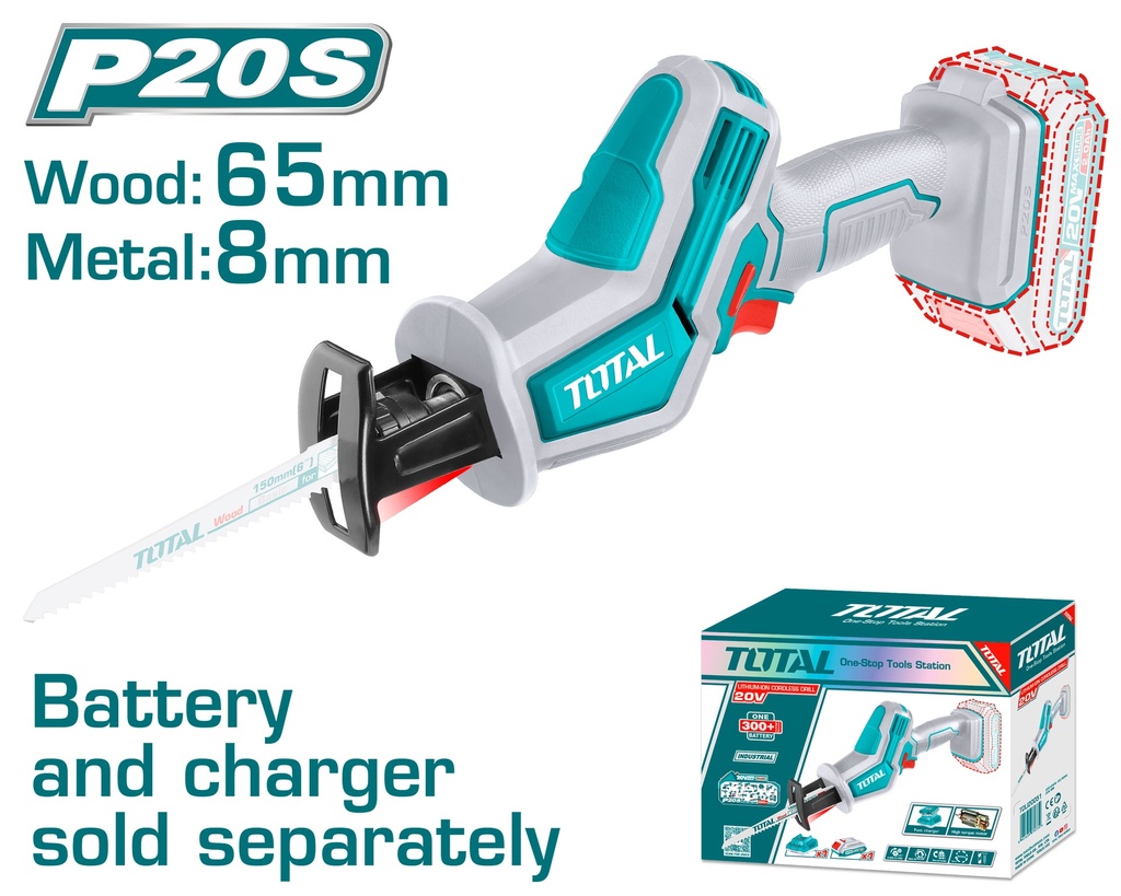 20V Cordless reciprocating saw (Tool Only)