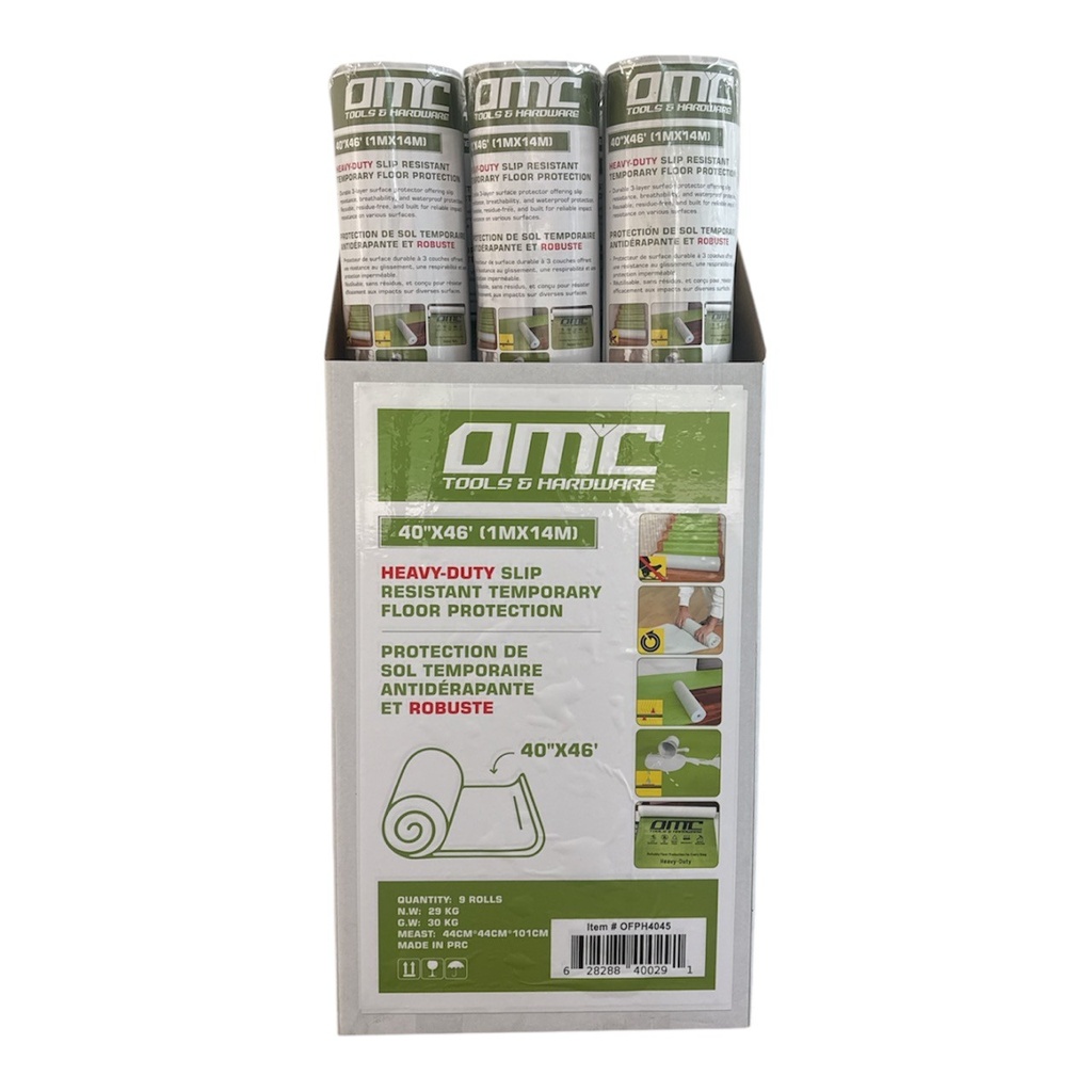 40"X45' Heavy-Duty Slip Resistant Temporary Floor Protection