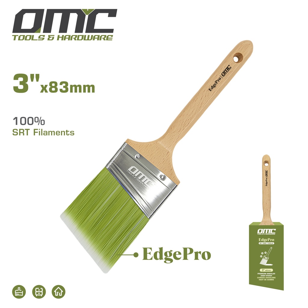 3" Premium Angular Sash Brush