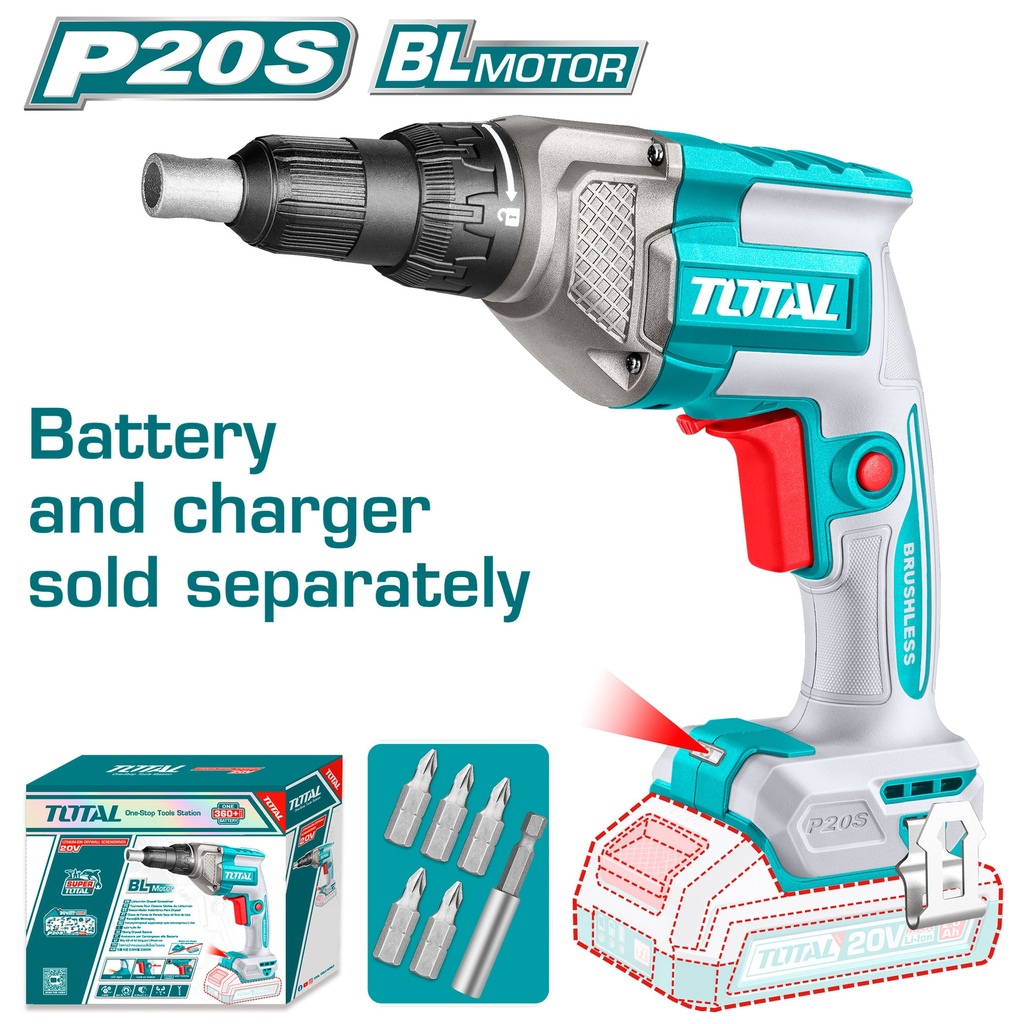 20V Cordless drywall screwdriver (Tool Only)