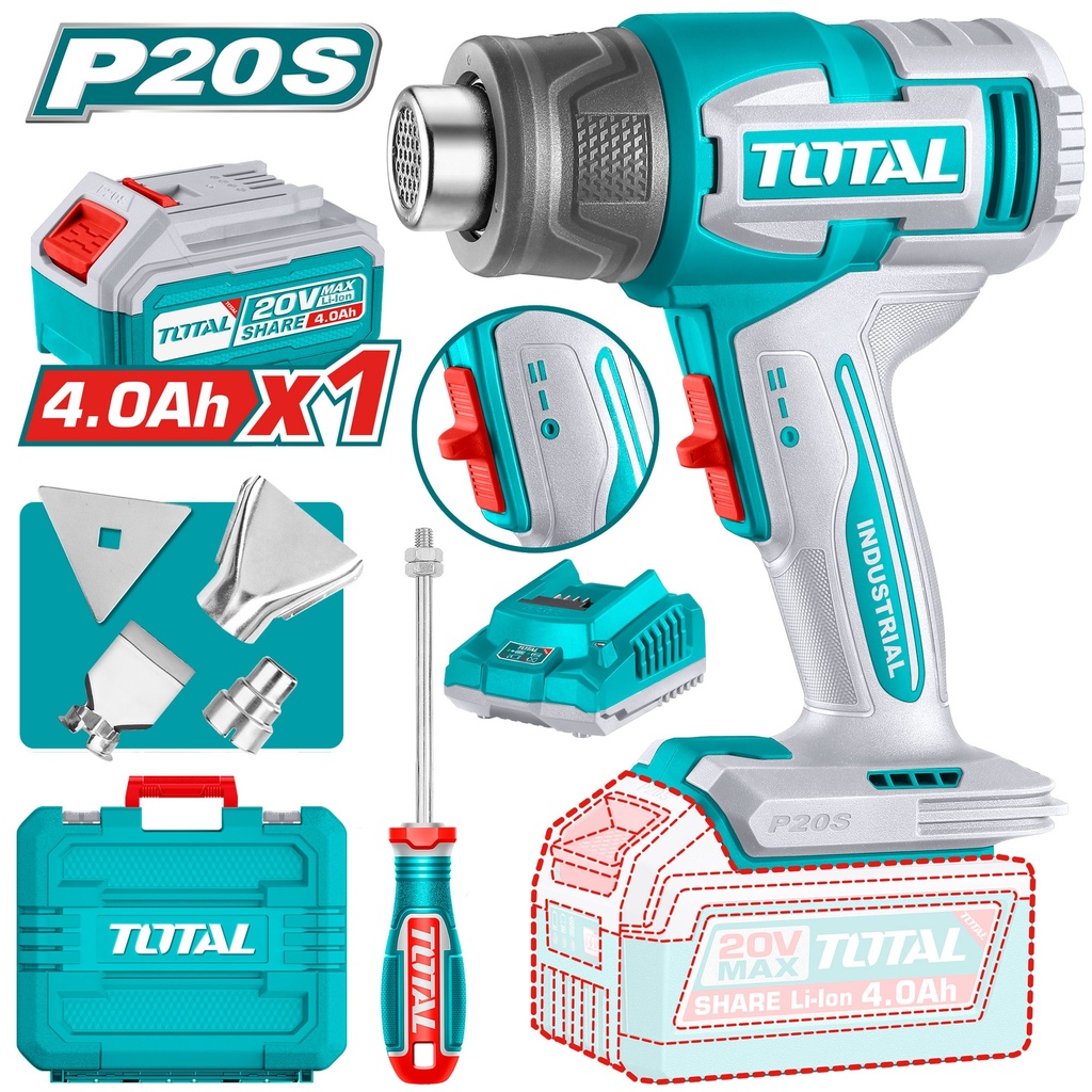 Pistolet thermique sans fil combiné 20VX1B