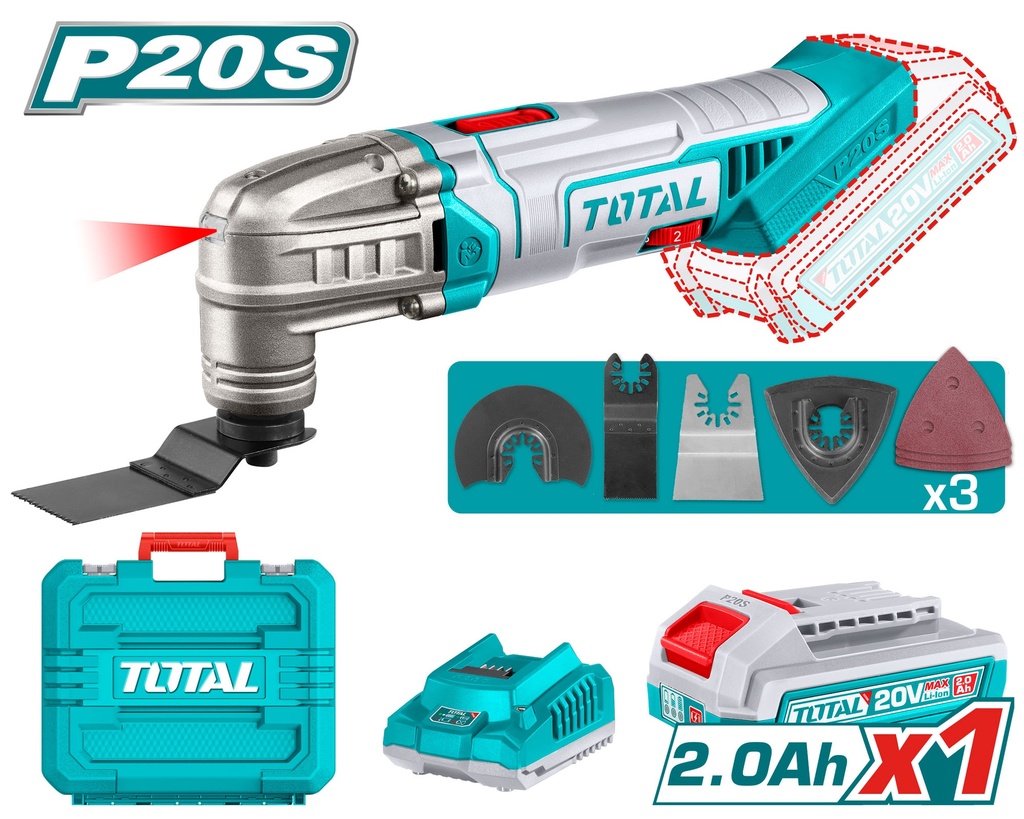 20V Cordless multitool Combo (1Battery+1Charger)