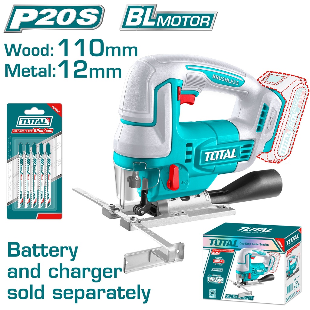 20V Cordless Jig Saw (Tool Only)
