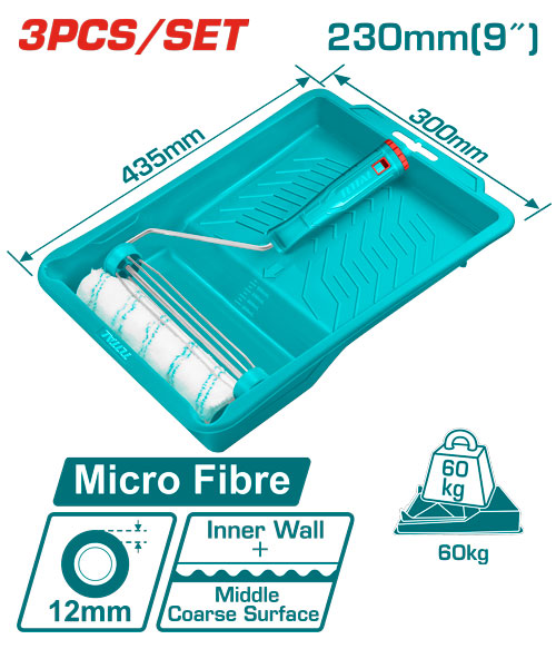 9" brosse cylindrique 3 in 1 set(inner wall)