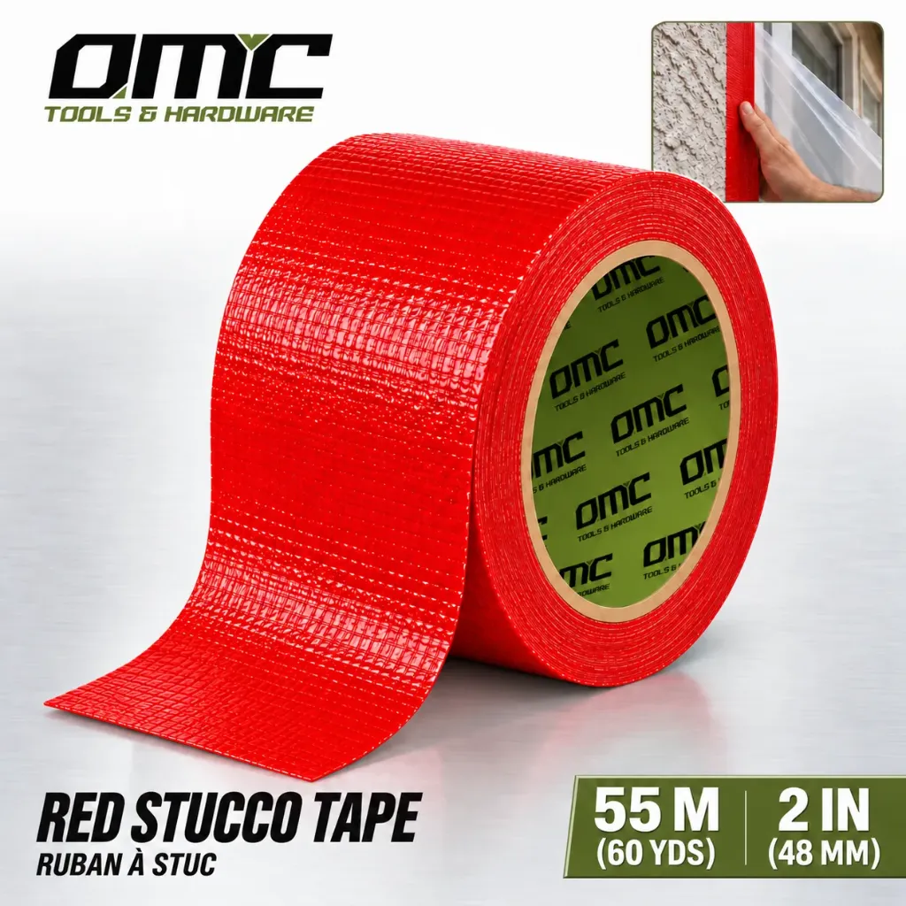 [OSTR4850] 2"x60 YDS (48MMx55M) Red Stucco Tape