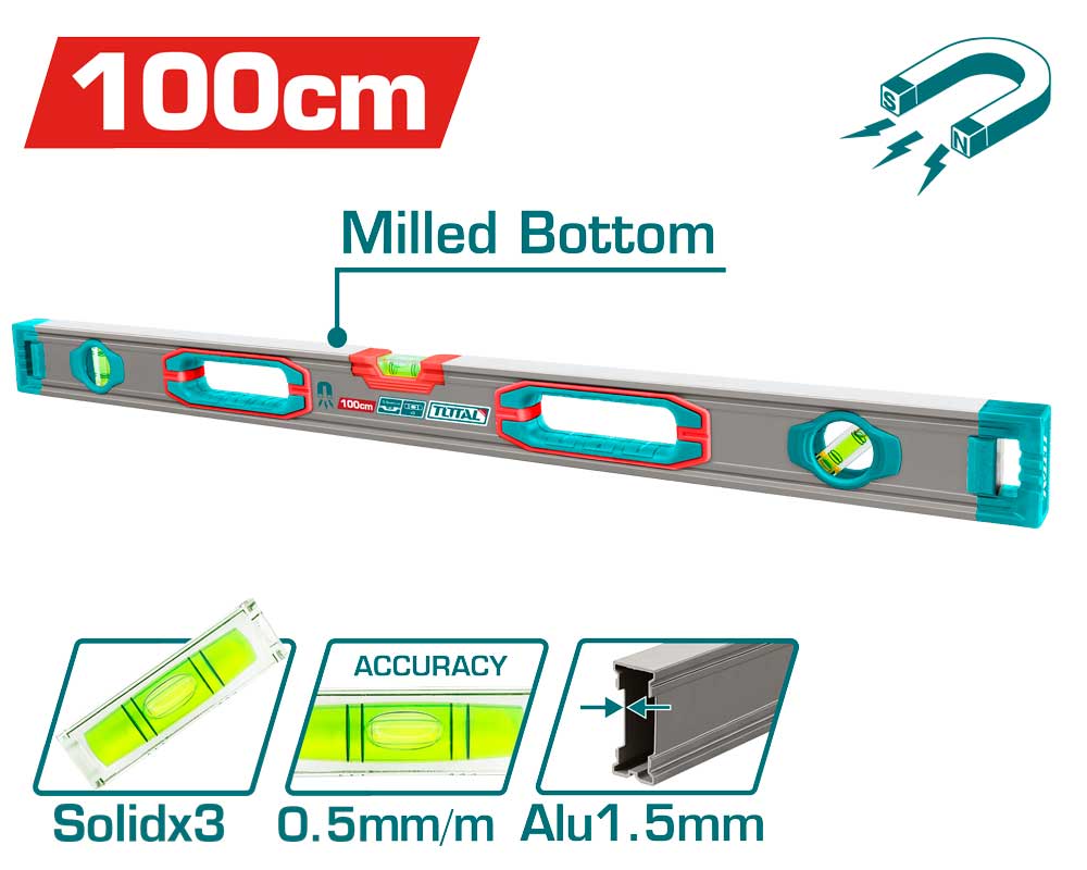 40" Heavy Duty Spirit level(With powerful magnets)