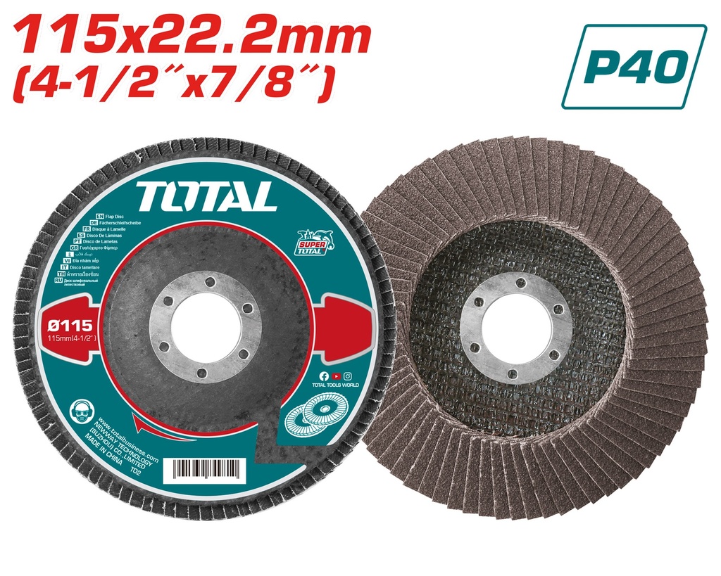 4.5" P40 Flap disc for Steel