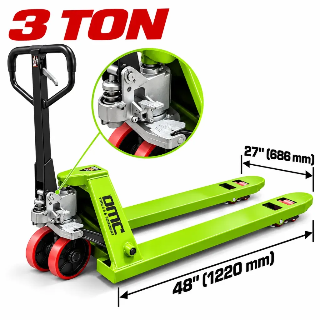 3Ton 27"X48" Hand pallet truck W/PU wheels