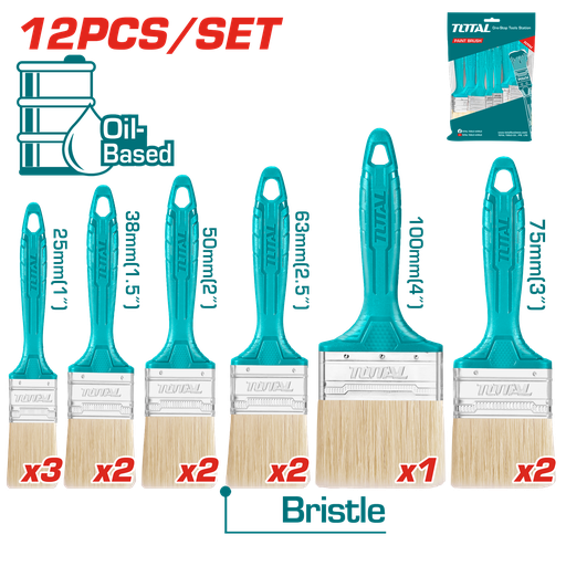 [THT84501201] 12 Pcs paint brush set